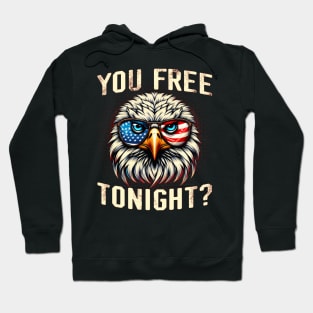 Patriotic American Bald Eagle You Free Tonight Hoodie